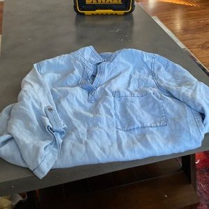 Blue jean dress shirt